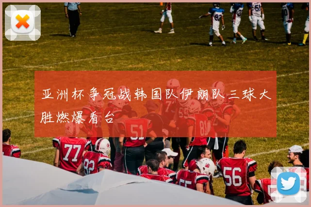 亚洲杯争冠战韩国队伊朗队三球大胜燃爆看台